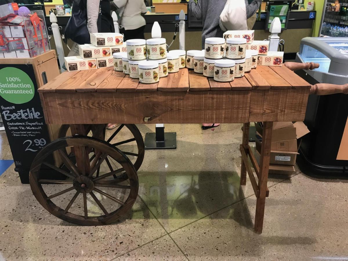 88 Acres Farm Cart Display Table – Making Wood Dust